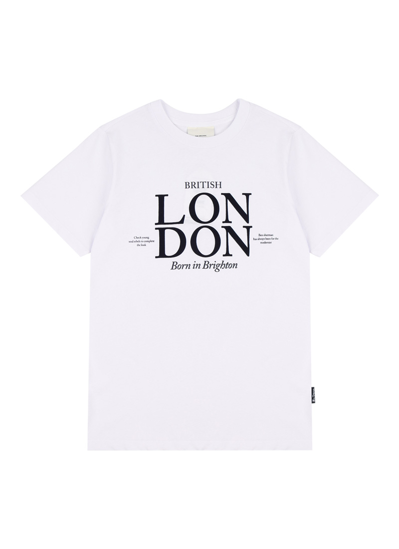 여성 LONDON 그래픽 반소매 티셔츠 BNCTS821F